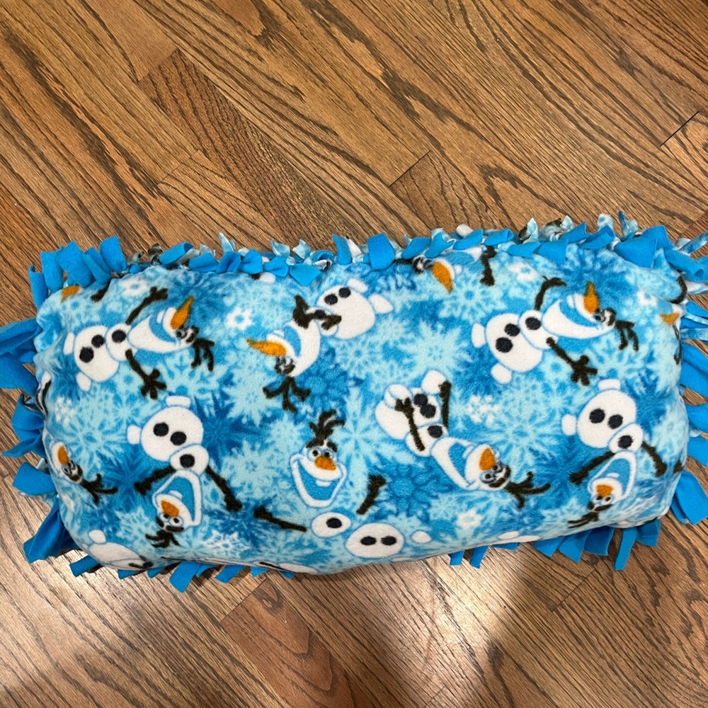 Disney Frozen Olaf Blue Pillow